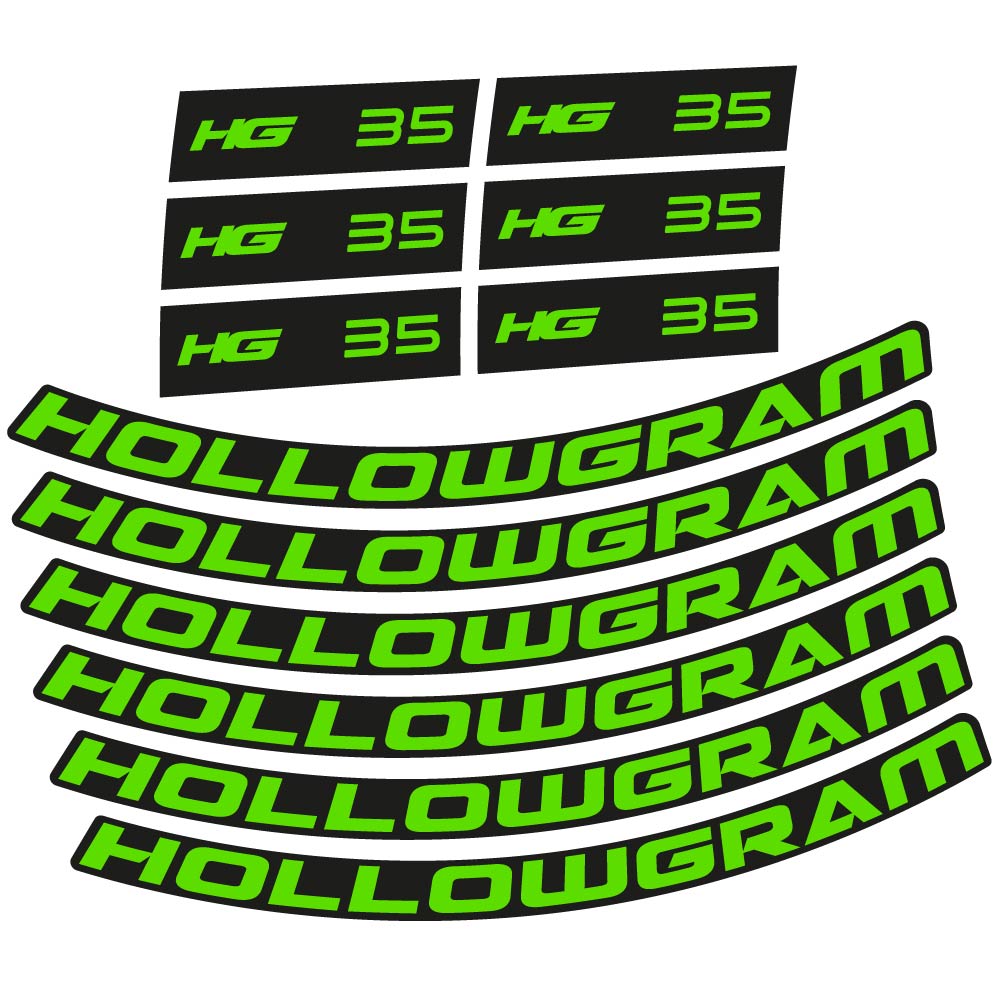 Stickers Hollowgram HG 35 compatibles Autocollants roues Route