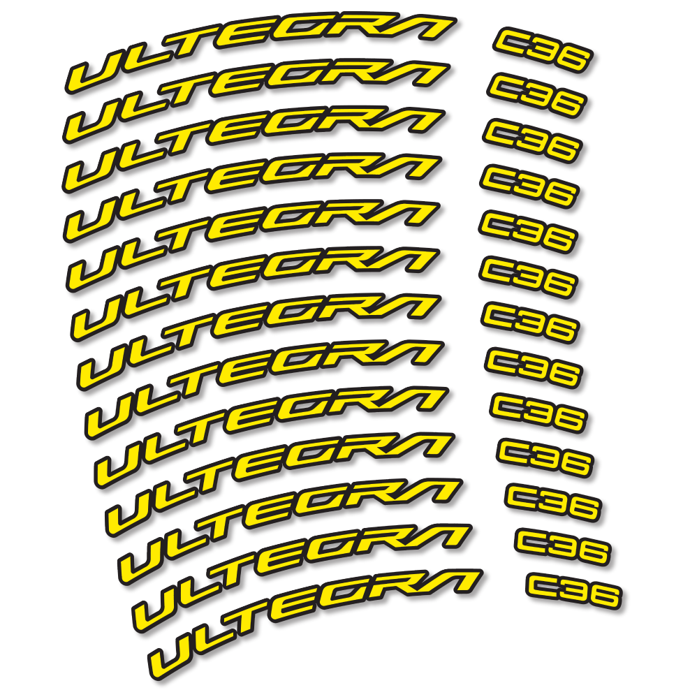 Stickers Shimano Ultegra C36 compatibles - Autocollants roue vélo route