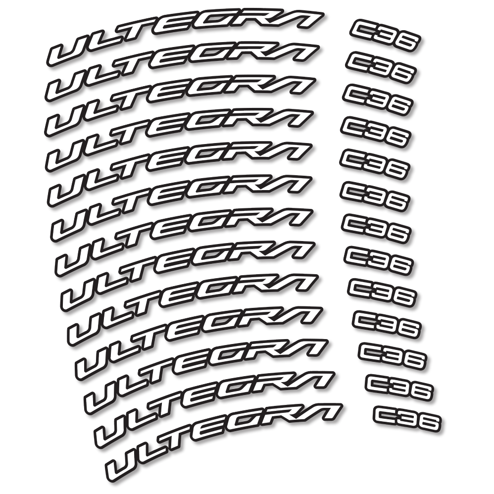 Stickers Shimano Ultegra C36 compatibles - Autocollants roue vélo route