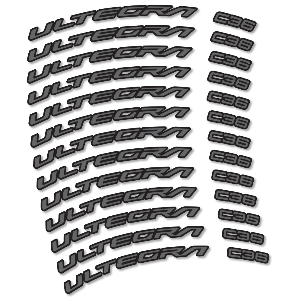 Stickers Shimano Ultegra C36 compatibles - Autocollants roue vélo route