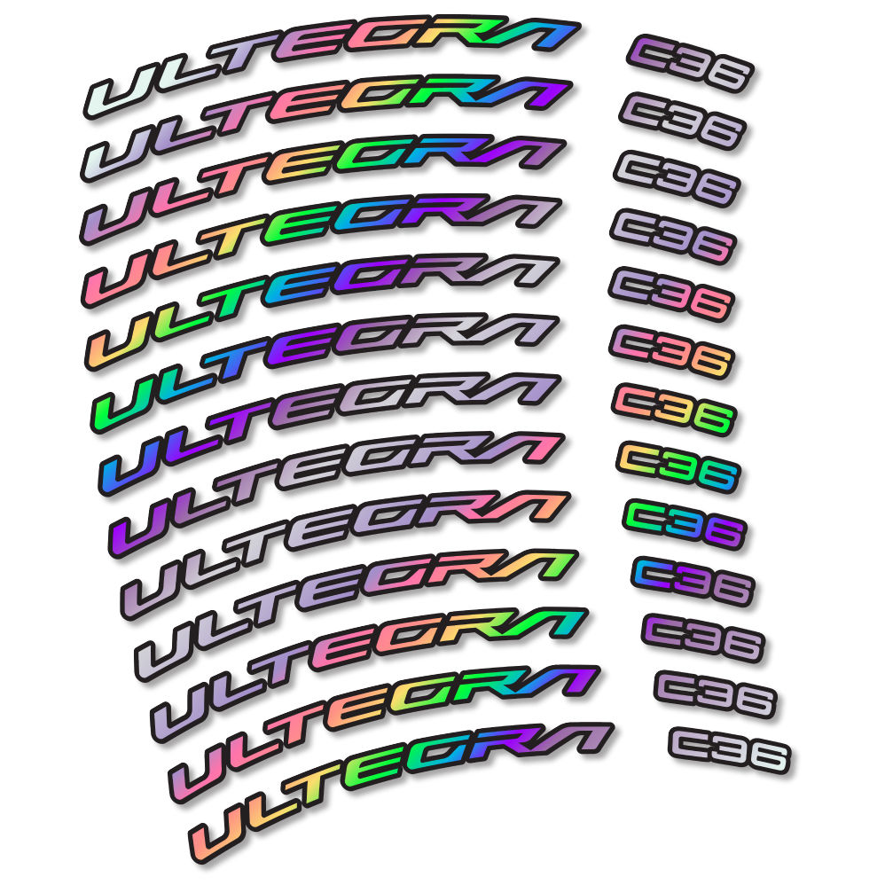 Stickers Shimano Ultegra C36 compatibles - Autocollants roue vélo route