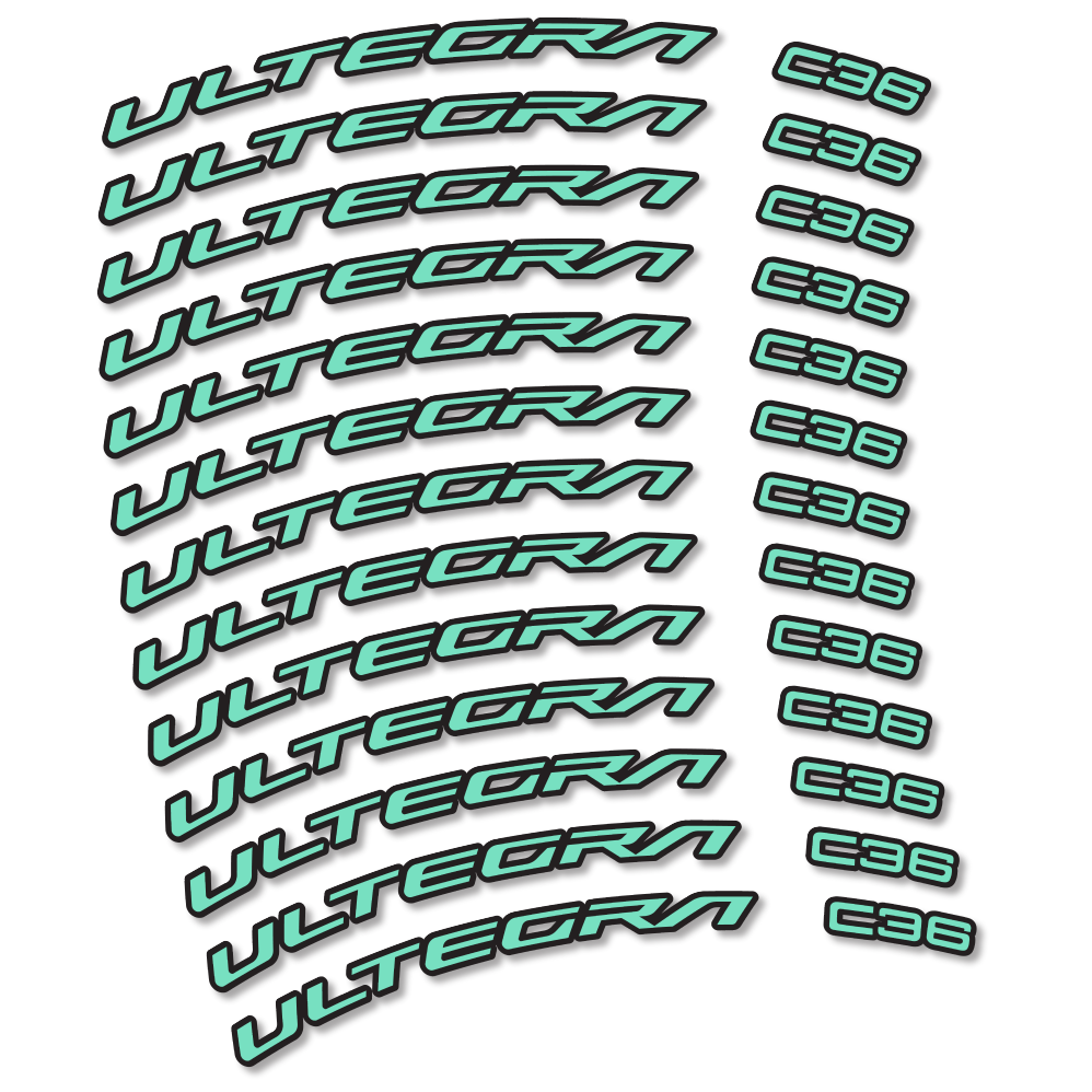 Stickers Shimano Ultegra C36 compatibles - Autocollants roue vélo route