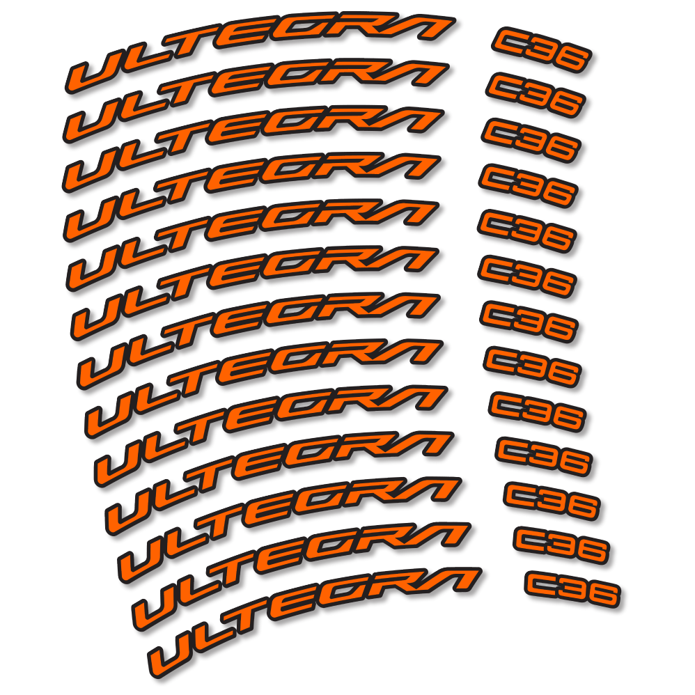 Stickers Shimano Ultegra C36 compatibles - Autocollants roue vélo route