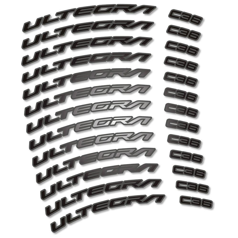 Stickers Shimano Ultegra C36 compatibles - Autocollants roue vélo route