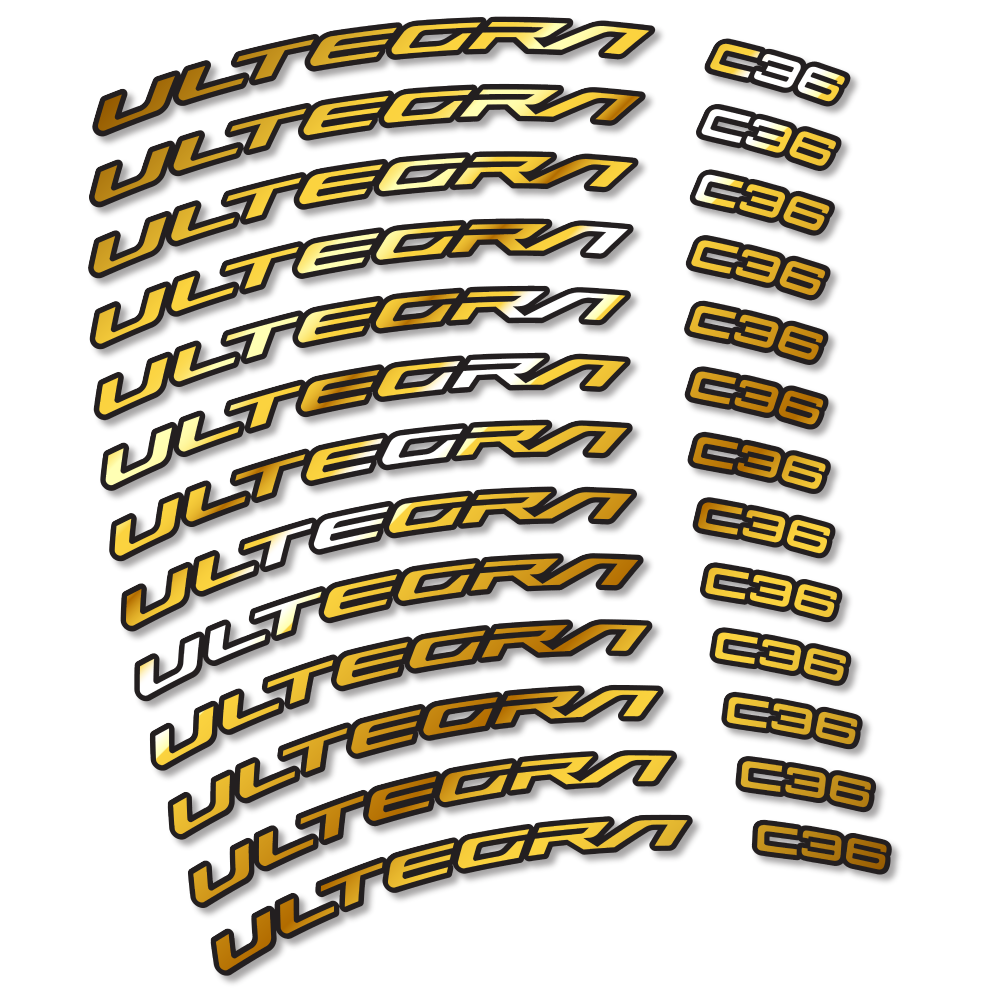 Stickers Shimano Ultegra C36 compatibles - Autocollants roue vélo route