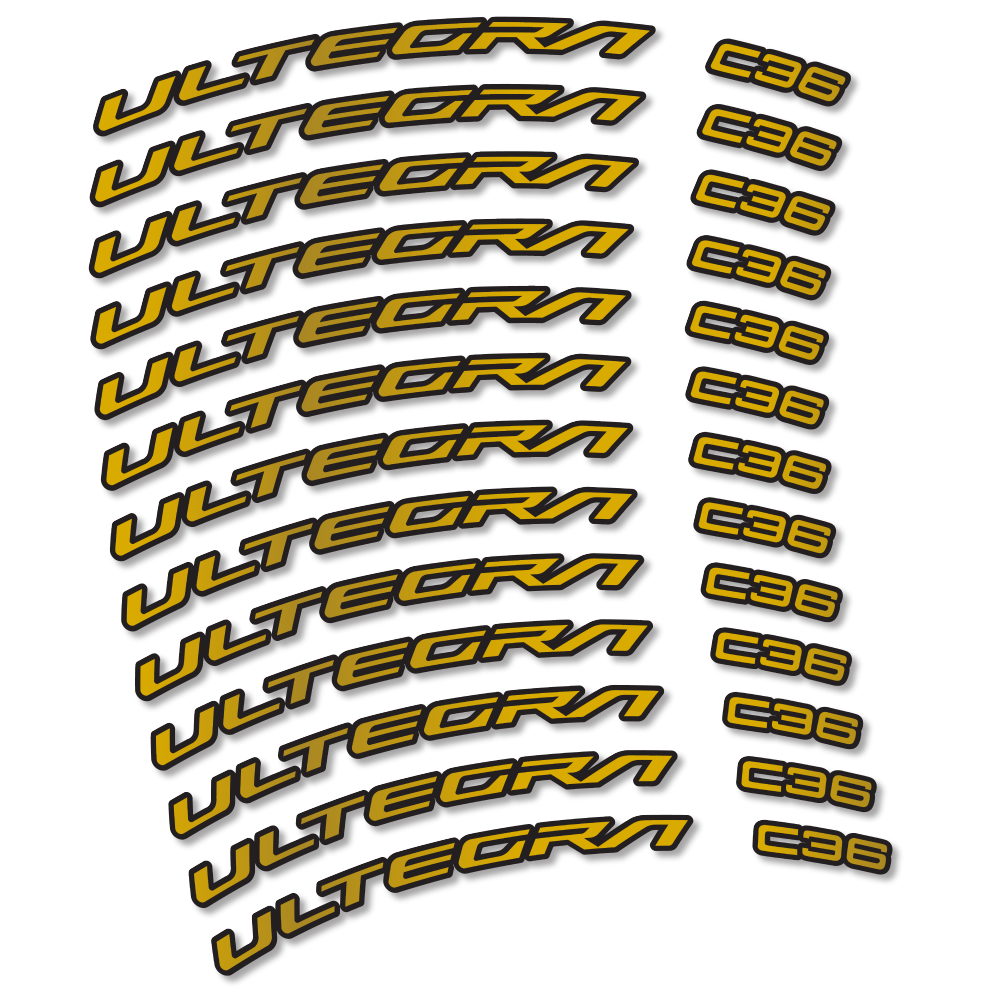 Stickers Shimano Ultegra C36 compatibles - Autocollants roue vélo route