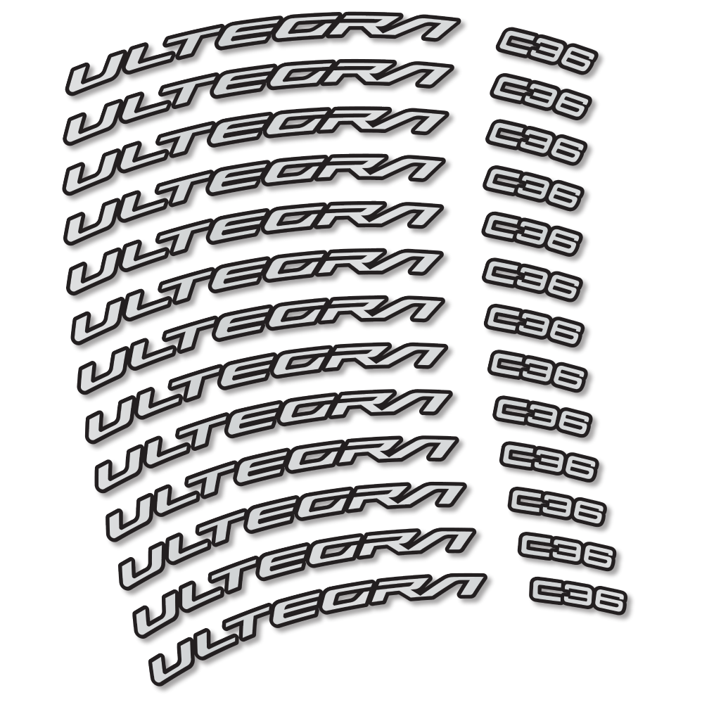 Stickers Shimano Ultegra C36 compatibles - Autocollants roue vélo route