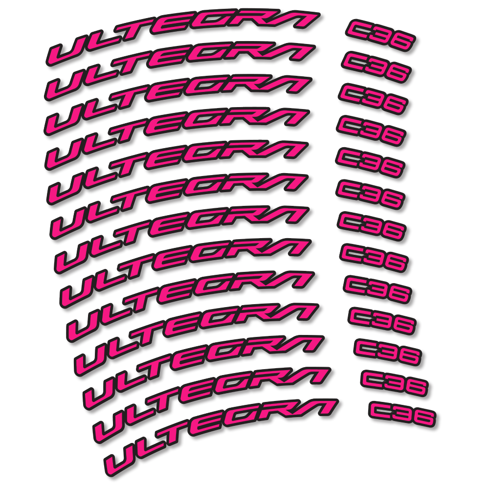 Stickers Shimano Ultegra C36 compatibles - Autocollants roue vélo route