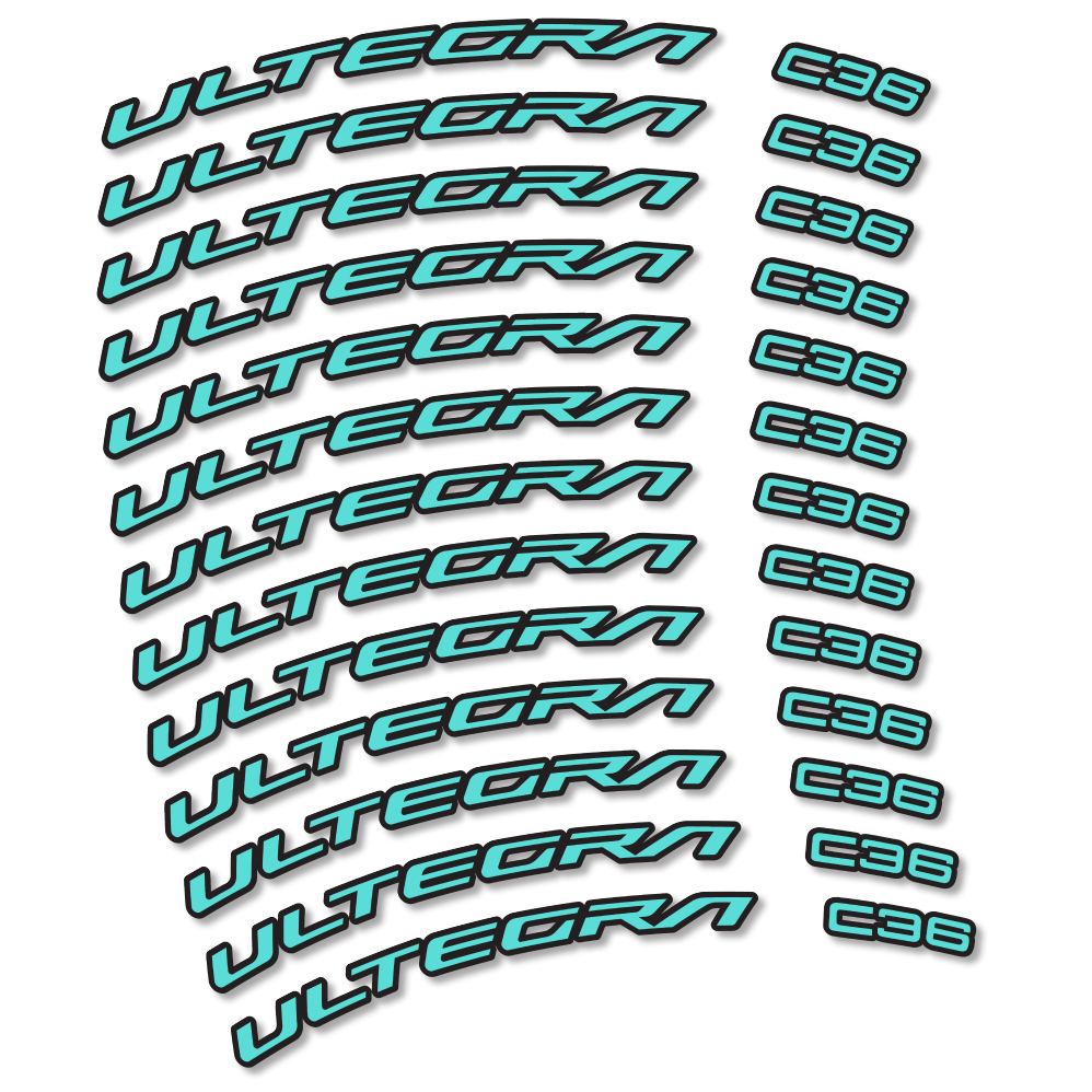 Stickers Shimano Ultegra C36 compatibles - Autocollants roue vélo route
