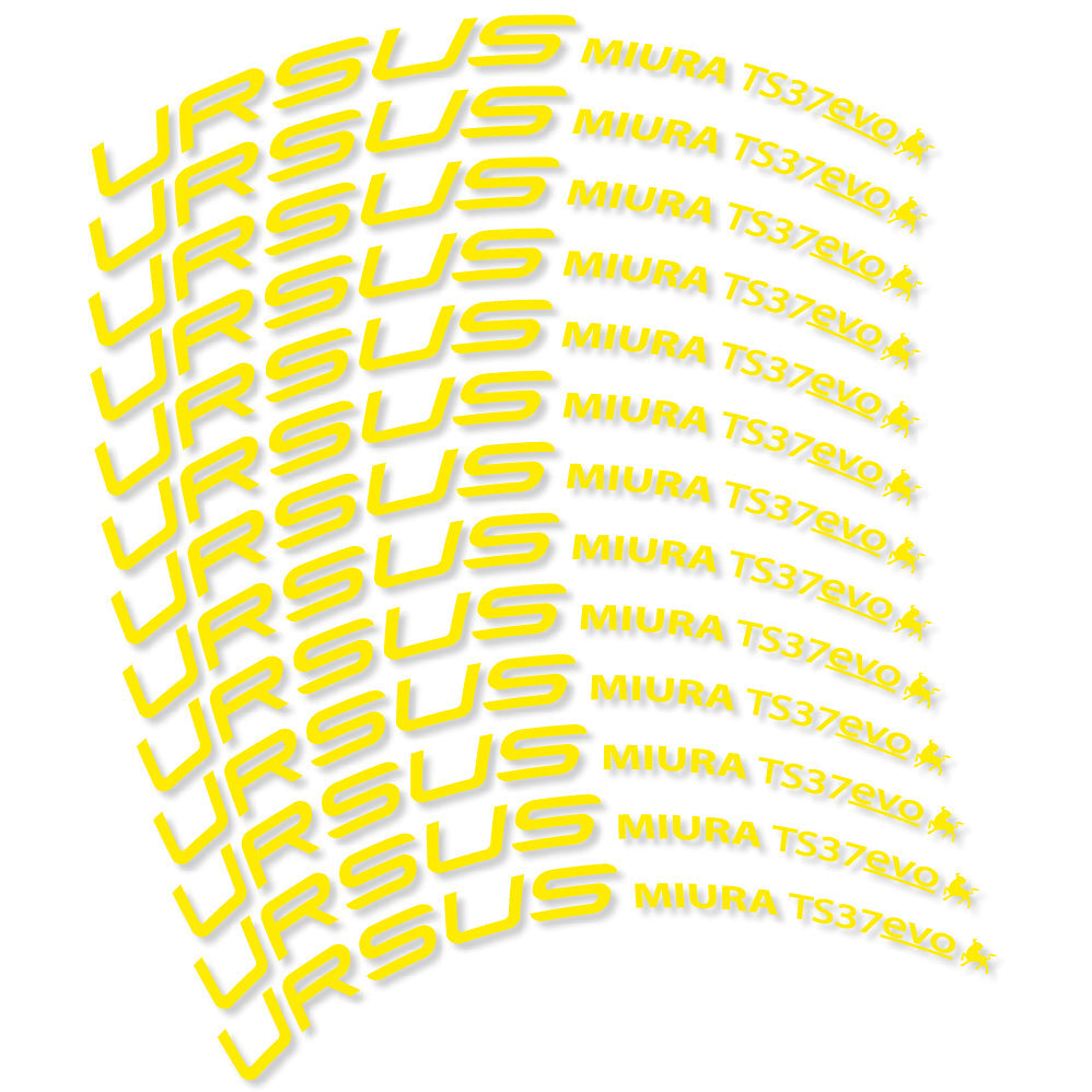 Stickers Ursus Miura Ts37 Evo Disc compatibles Autocollants roues Route