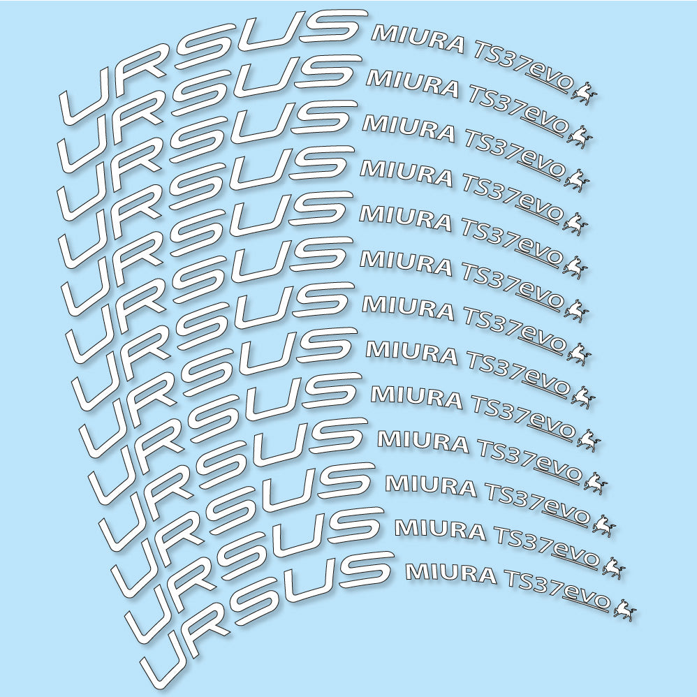 Stickers Ursus Miura Ts37 Evo Disc compatibles Autocollants roues Route