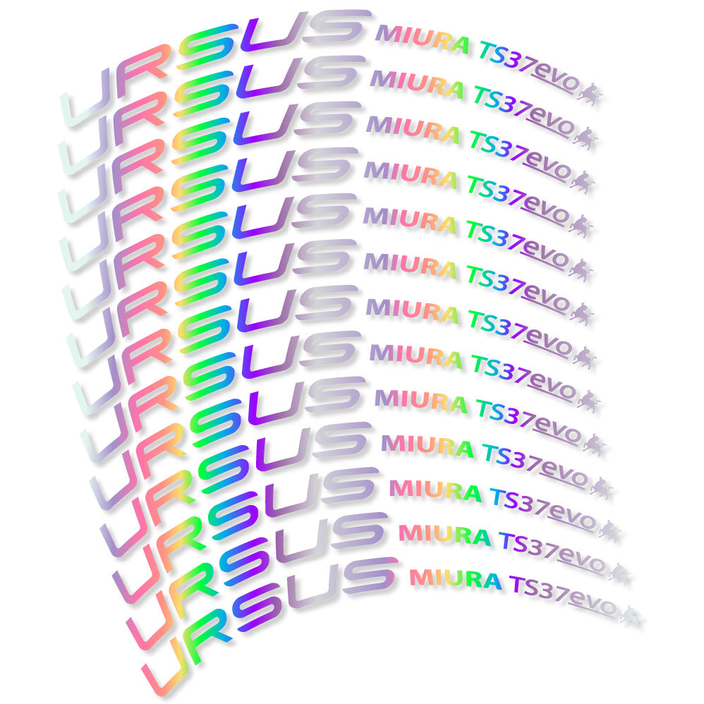 Stickers Ursus Miura Ts37 Evo Disc compatibles Autocollants roues Route