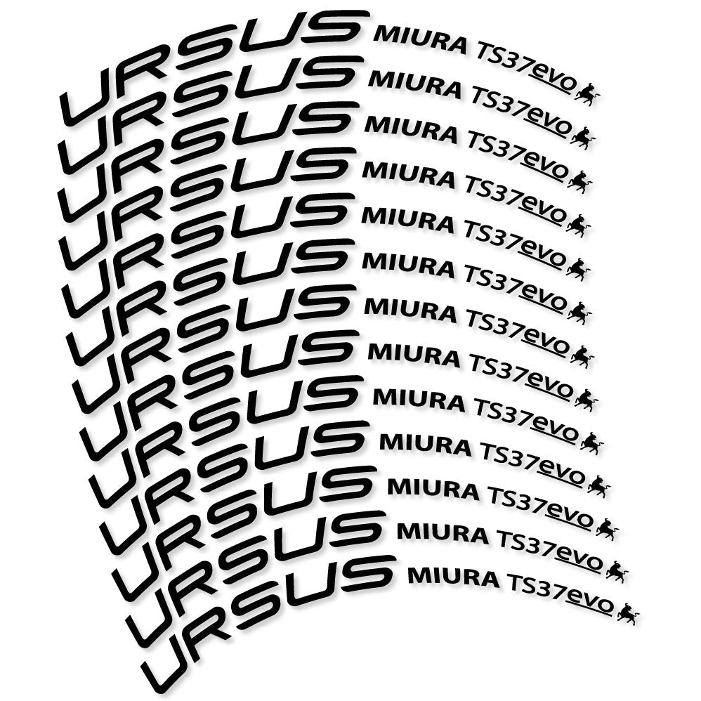 Stickers Ursus Miura Ts37 Evo Disc compatibles Autocollants roues Route