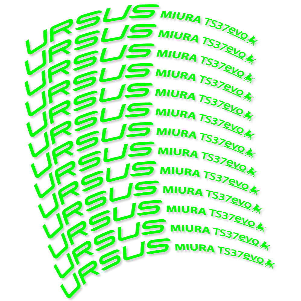 Stickers Ursus Miura Ts37 Evo Disc compatibles Autocollants roues Route