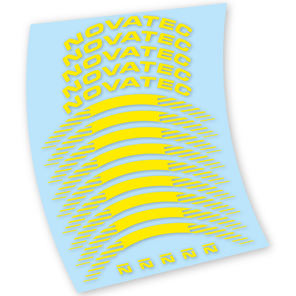 Stickers Novatec R3 Disc compatibles Autocollants roues Route