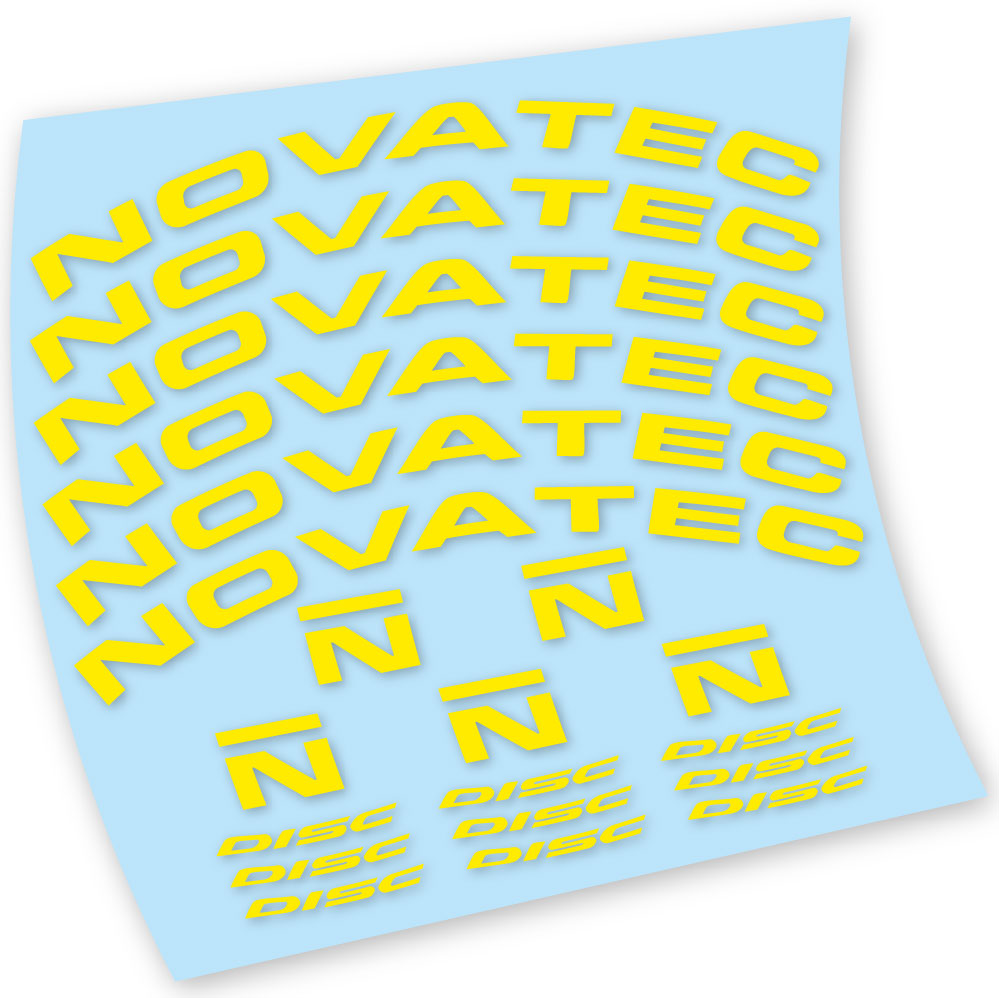 Stickers Novatec R3 Disc compatibles Autocollants roues Route