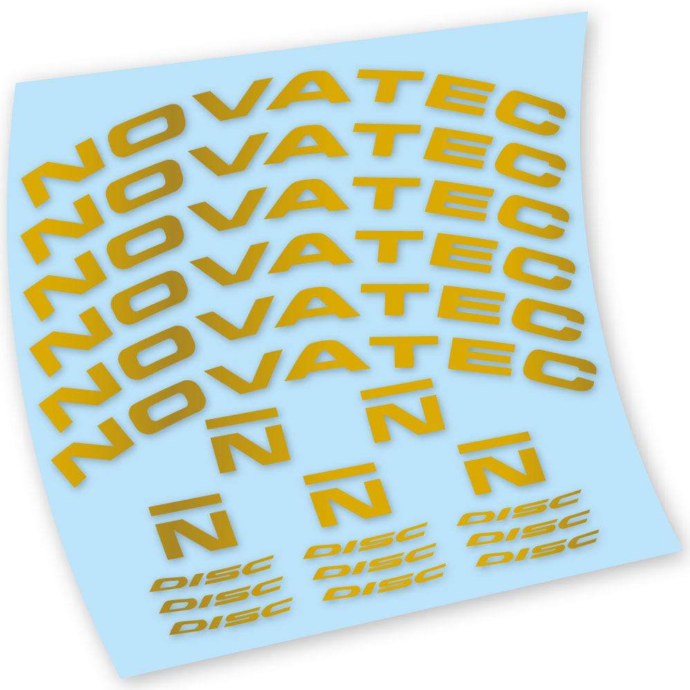 Stickers Novatec R3 Disc compatibles Autocollants roues Route