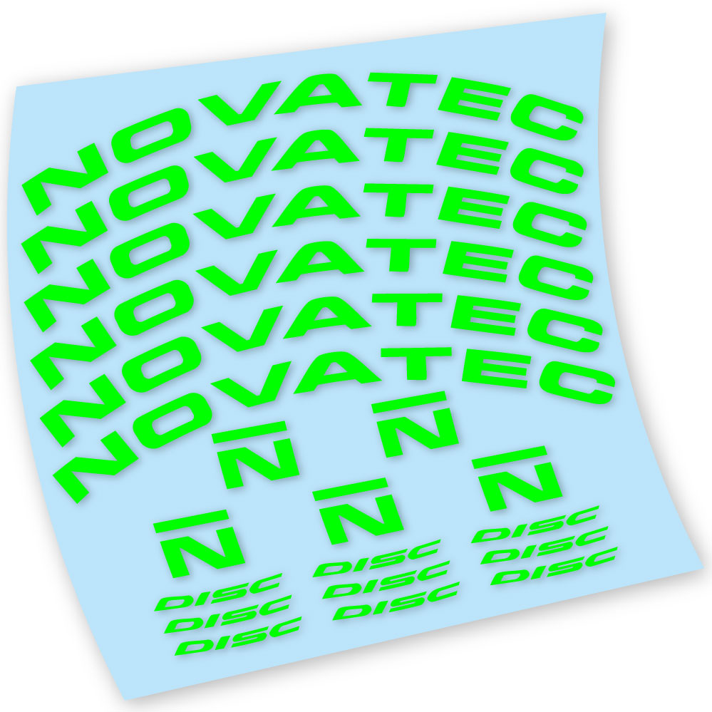 Stickers Novatec R3 Disc compatibles Autocollants roues Route