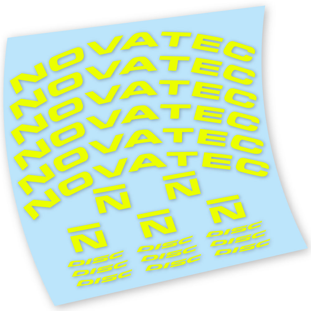 Stickers Novatec R3 Disc compatibles Autocollants roues Route