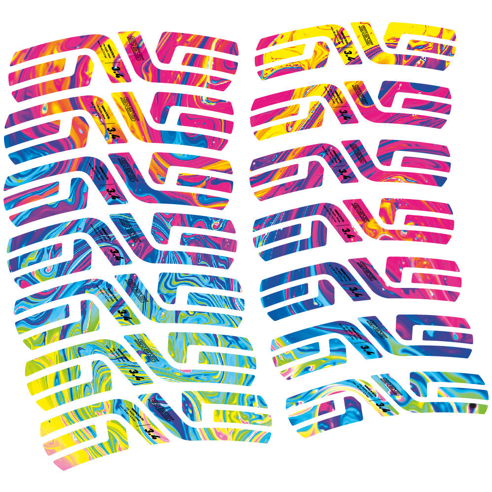 Stickers Enve Ses 3.4 2022, Route profile 38 & 42mm compatibles Autocollants roues Route