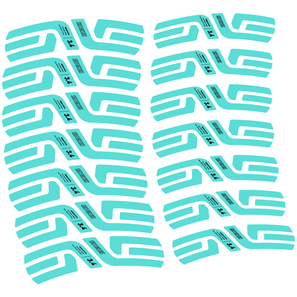 Stickers Enve Ses 3.4 2022, Route profile 38 & 42mm compatibles Autocollants roues Route