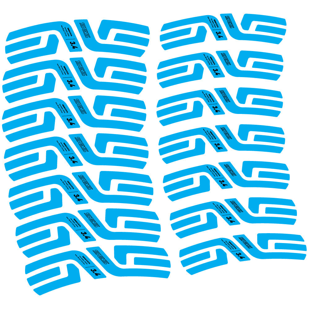 Stickers Enve Ses 3.4 2022, Route profile 38 & 42mm compatibles Autocollants roues Route
