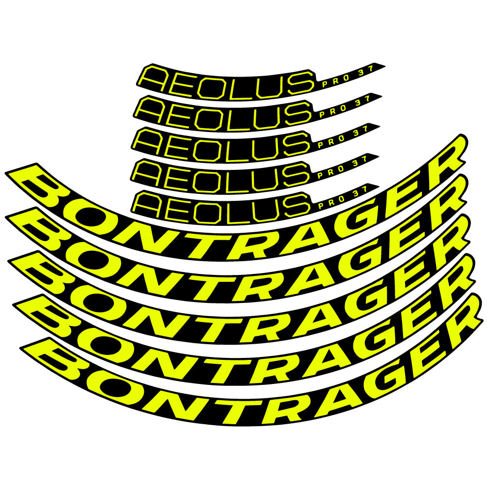 Stickers Bontrager Aeolus Pro 37 Disc 2022 compatibles - Autocollants roue vélo route