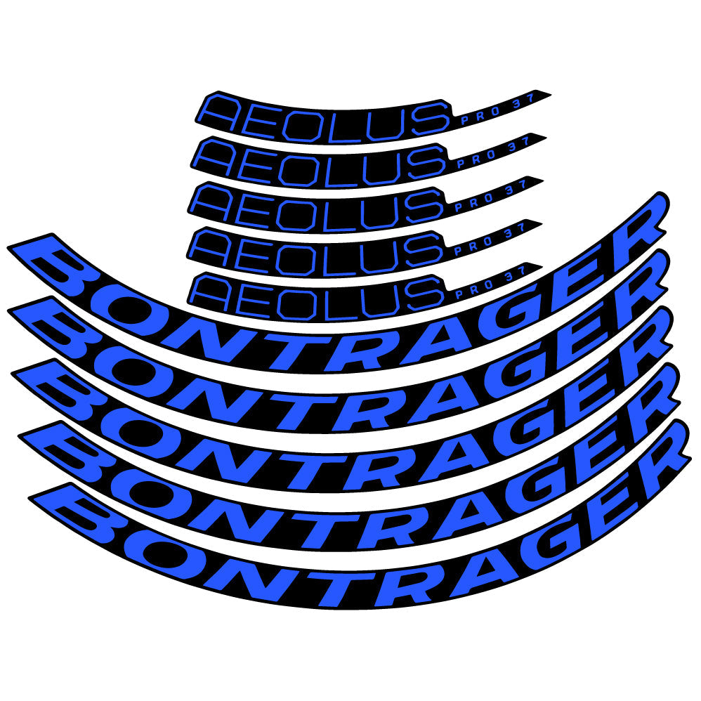 Stickers Bontrager Aeolus Pro 37 Disc 2022 compatibles Autocollants roues Route