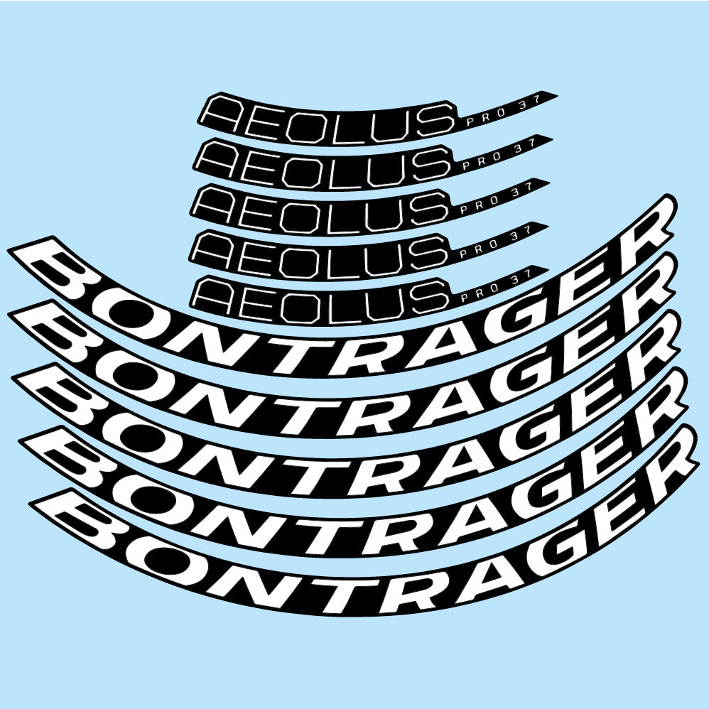 Stickers Bontrager Aeolus Pro 37 Disc 2022 compatibles - Autocollants roue vélo route