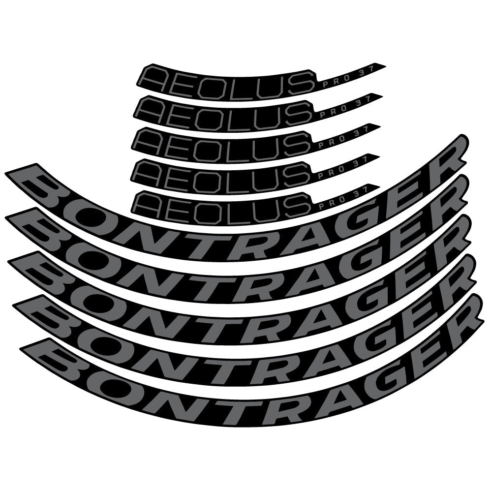 Stickers Bontrager Aeolus Pro 37 Disc 2022 compatibles - Autocollants roue vélo route