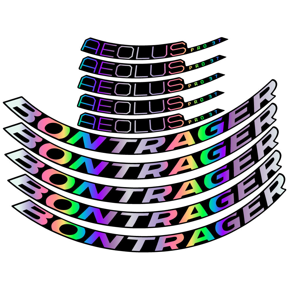 Stickers Bontrager Aeolus Pro 37 Disc 2022 compatibles Autocollants roues Route
