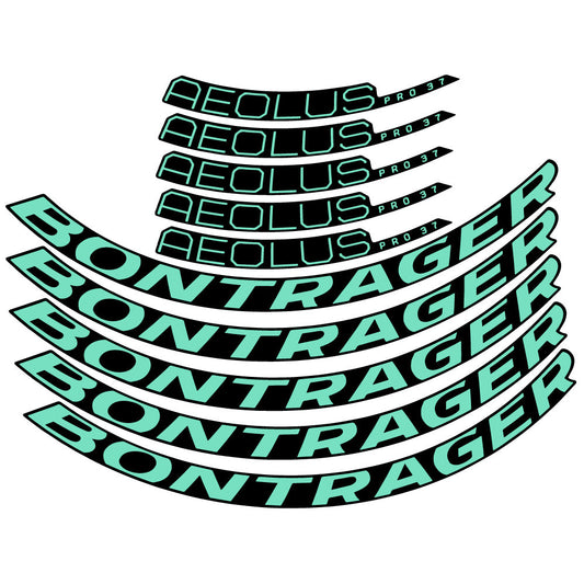 Stickers Bontrager Aeolus Pro 37 Disc 2022 compatibles Autocollants roues Route