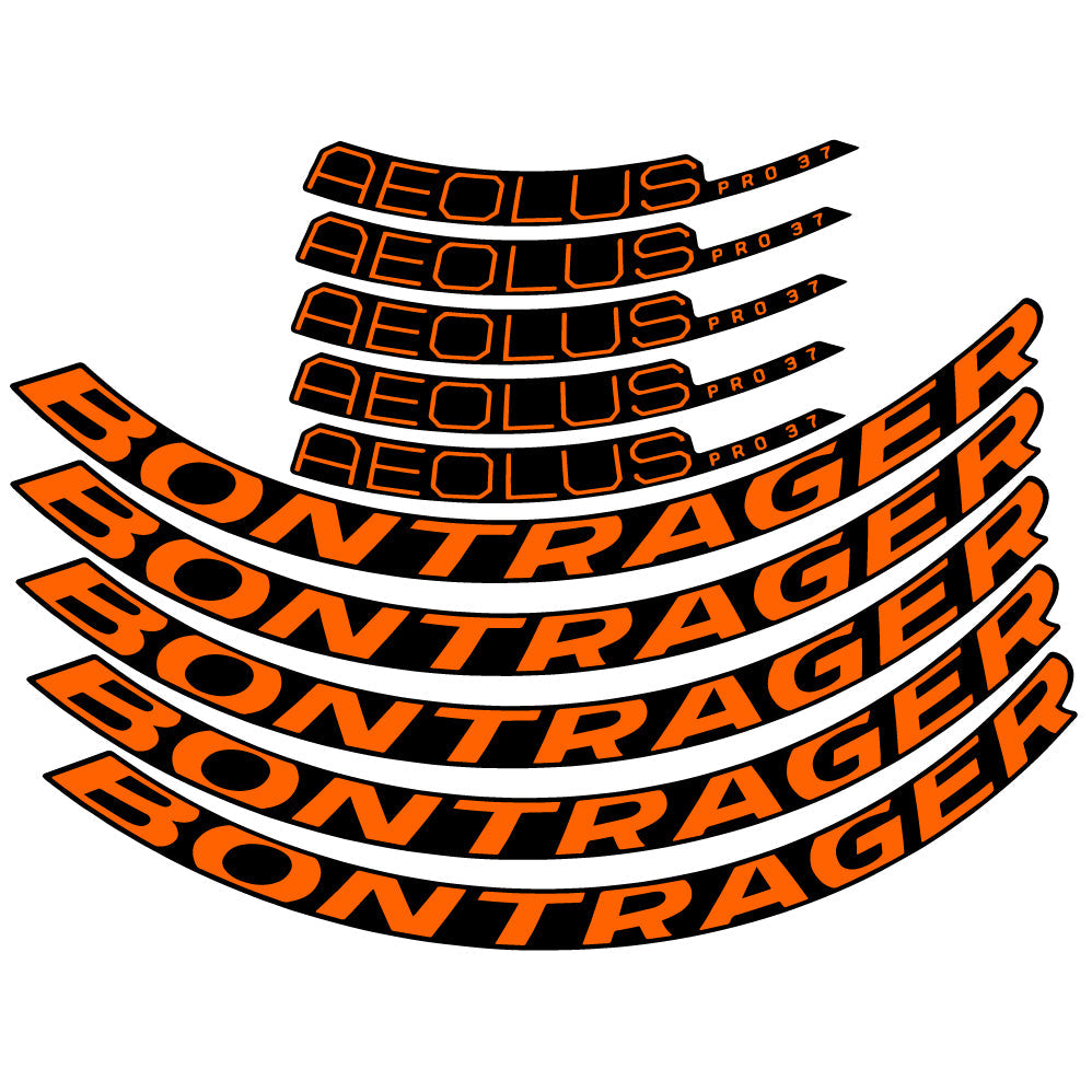 Stickers Bontrager Aeolus Pro 37 Disc 2022 compatibles - Autocollants roue vélo route