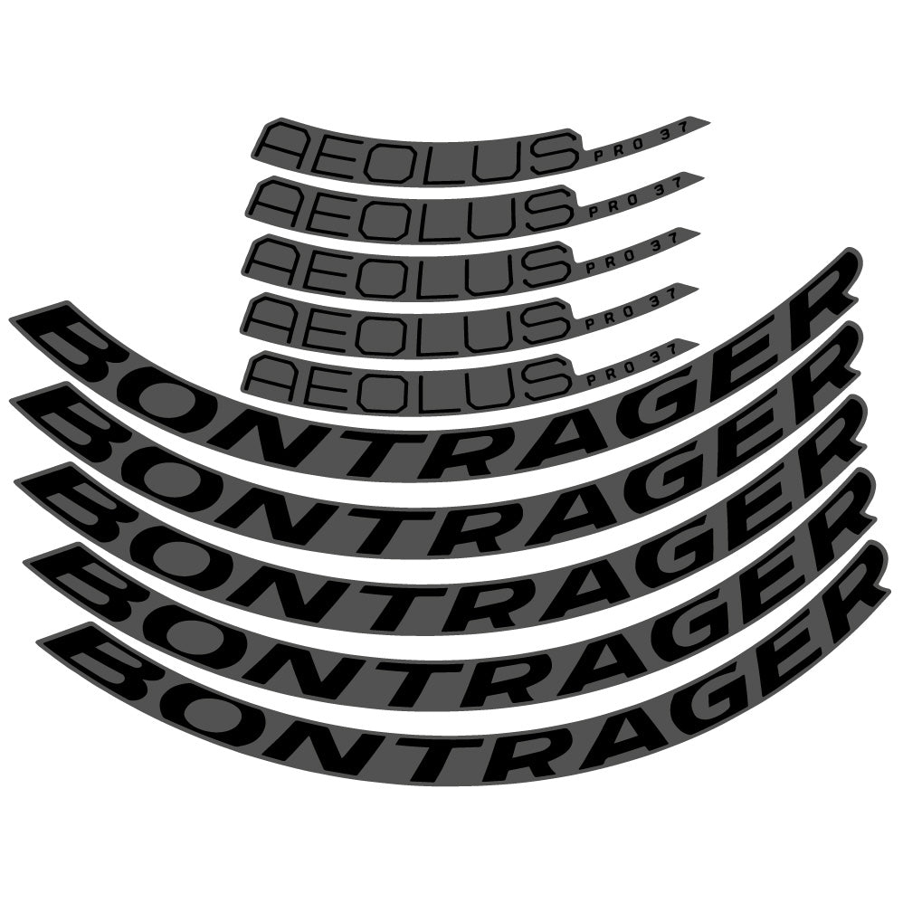 Stickers Bontrager Aeolus Pro 37 Disc 2022 compatibles Autocollants roues Route