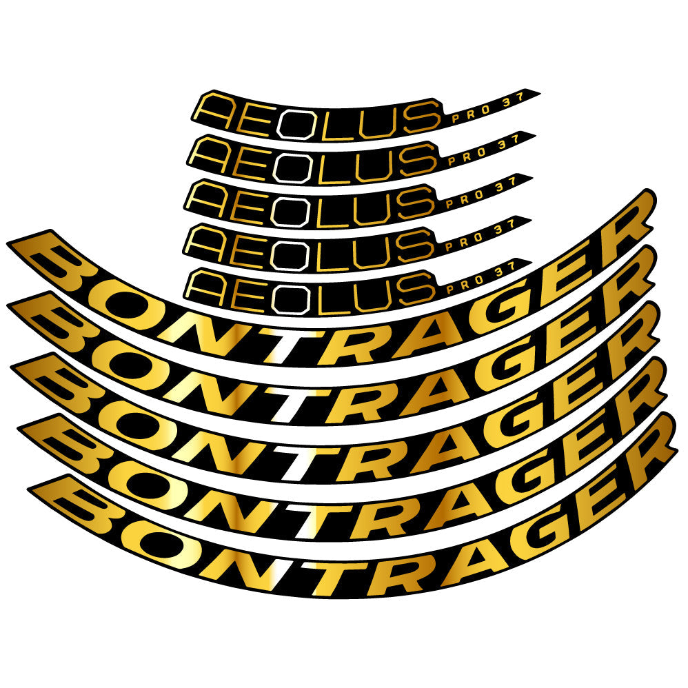 Stickers Bontrager Aeolus Pro 37 Disc 2022 compatibles Autocollants roues Route