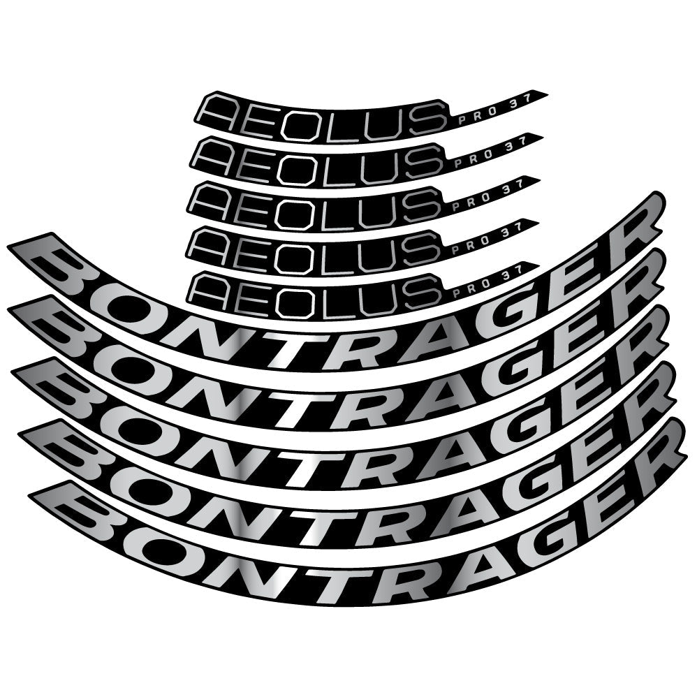 Stickers Bontrager Aeolus Pro 37 Disc 2022 compatibles Autocollants roues Route