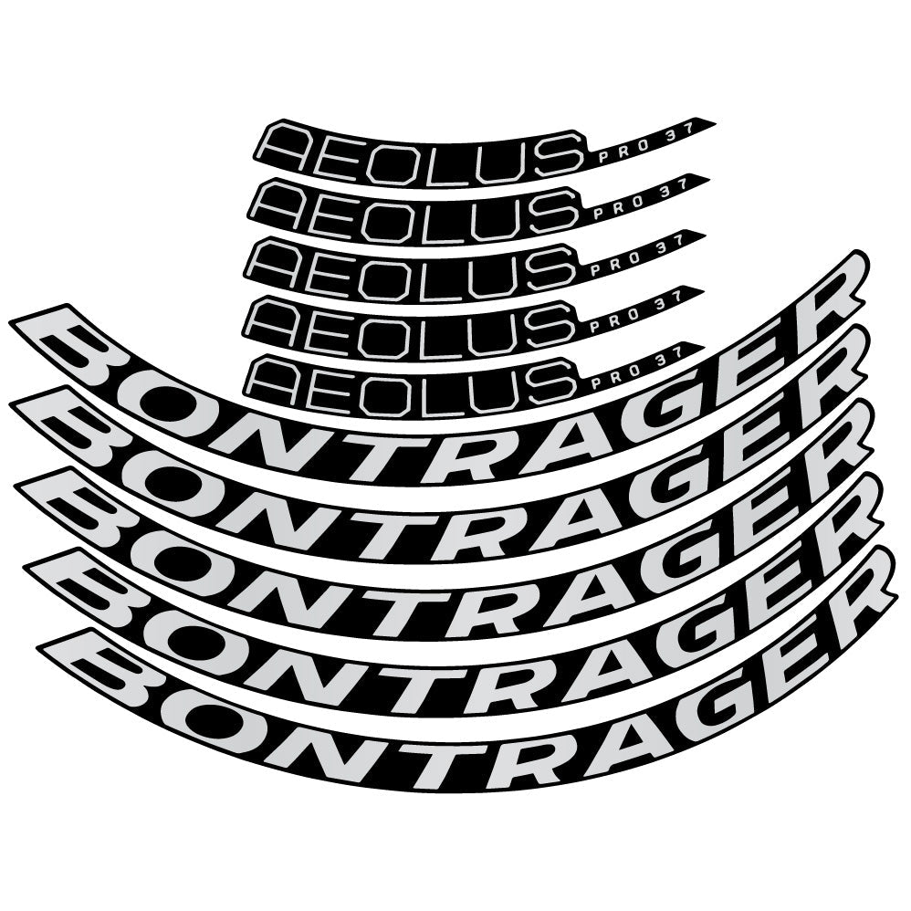 Stickers Bontrager Aeolus Pro 37 Disc 2022 compatibles - Autocollants roue vélo route