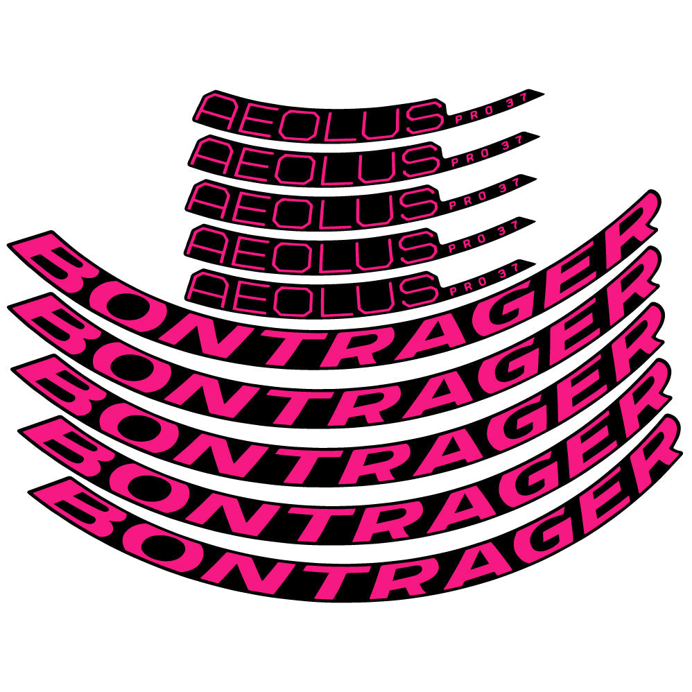 Stickers Bontrager Aeolus Pro 37 Disc 2022 compatibles Autocollants roues Route