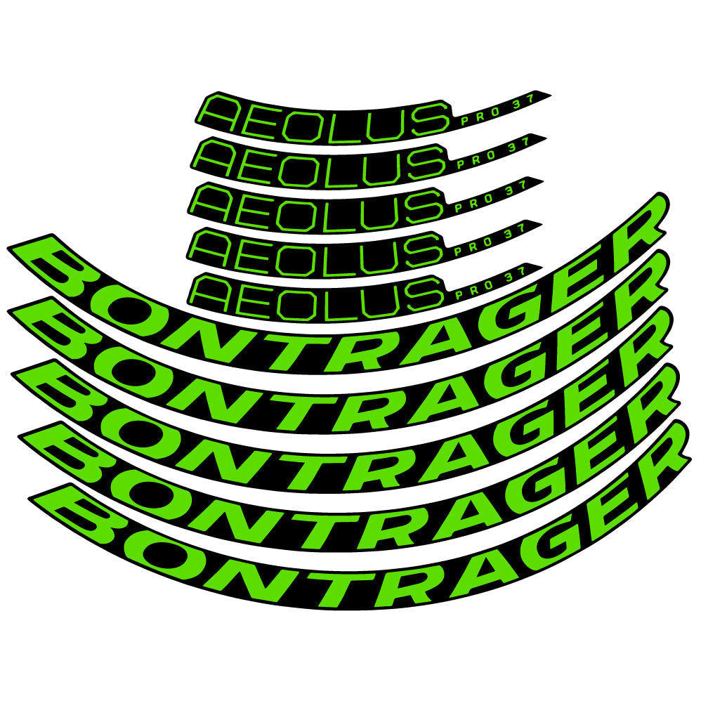 Stickers Bontrager Aeolus Pro 37 Disc 2022 compatibles Autocollants roues Route
