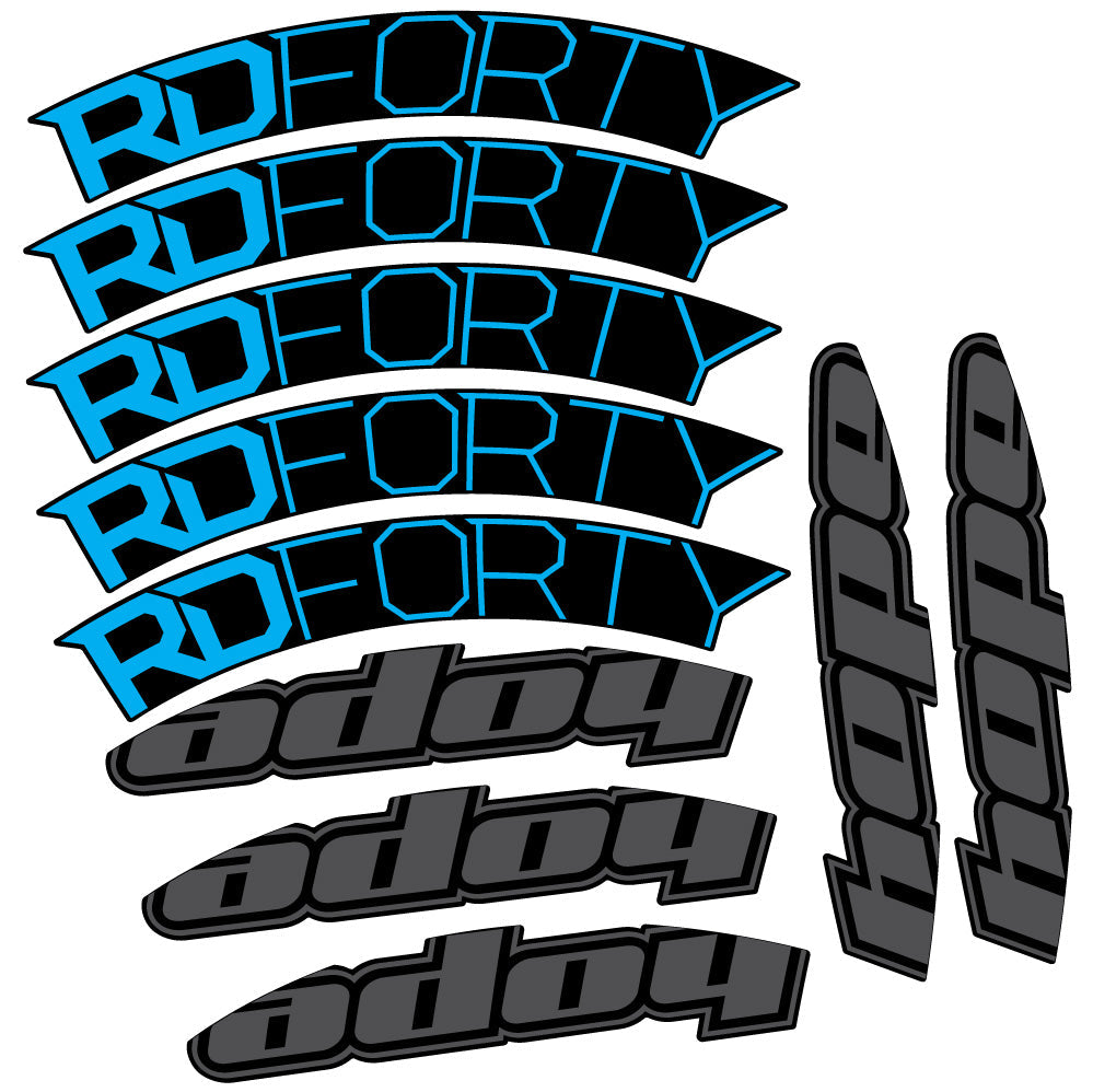 Stickers Hope RD Forty 2020 compatibles Autocollants roues Route