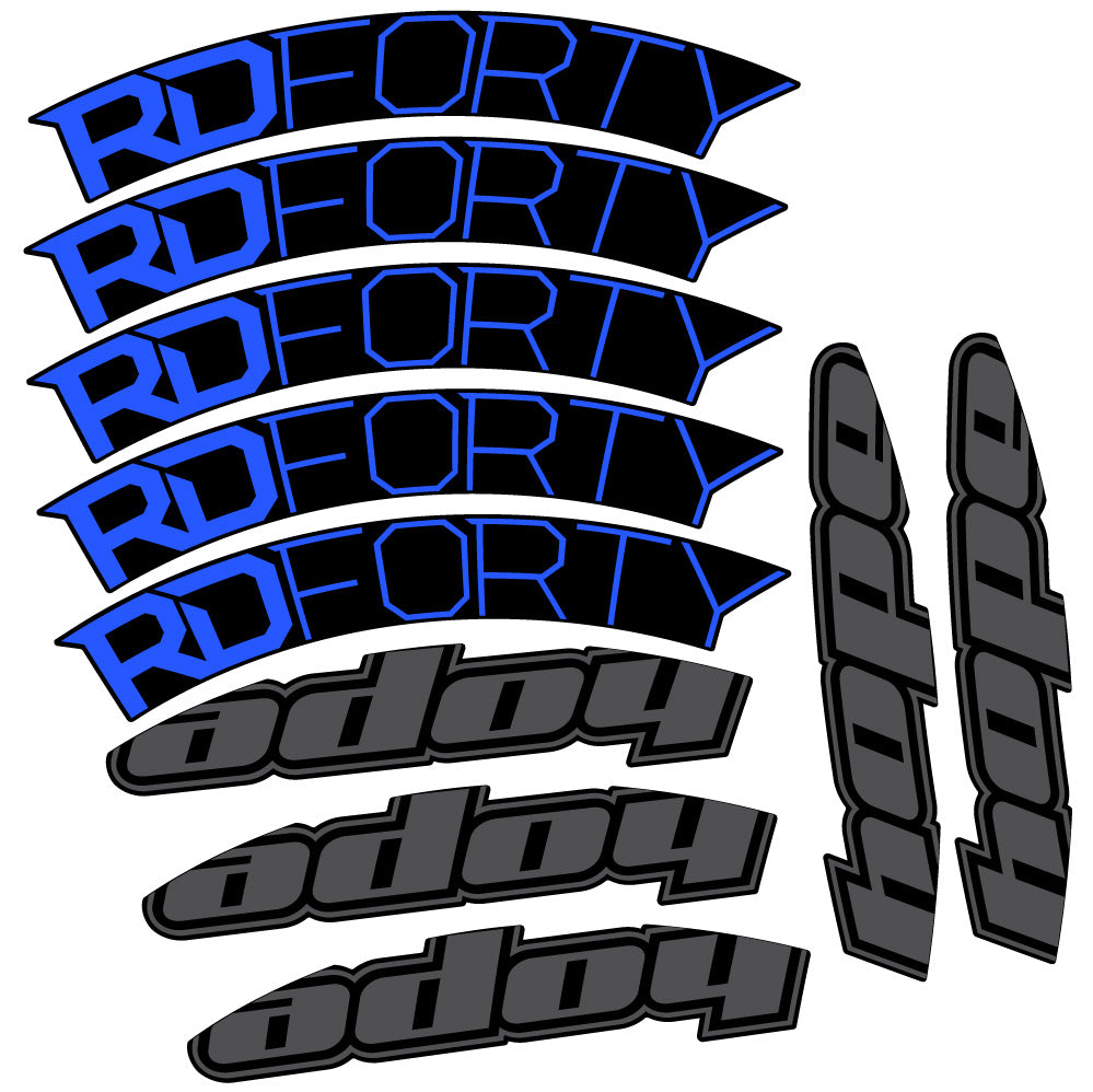 Stickers Hope RD Forty 2020 compatibles Autocollants roues Route