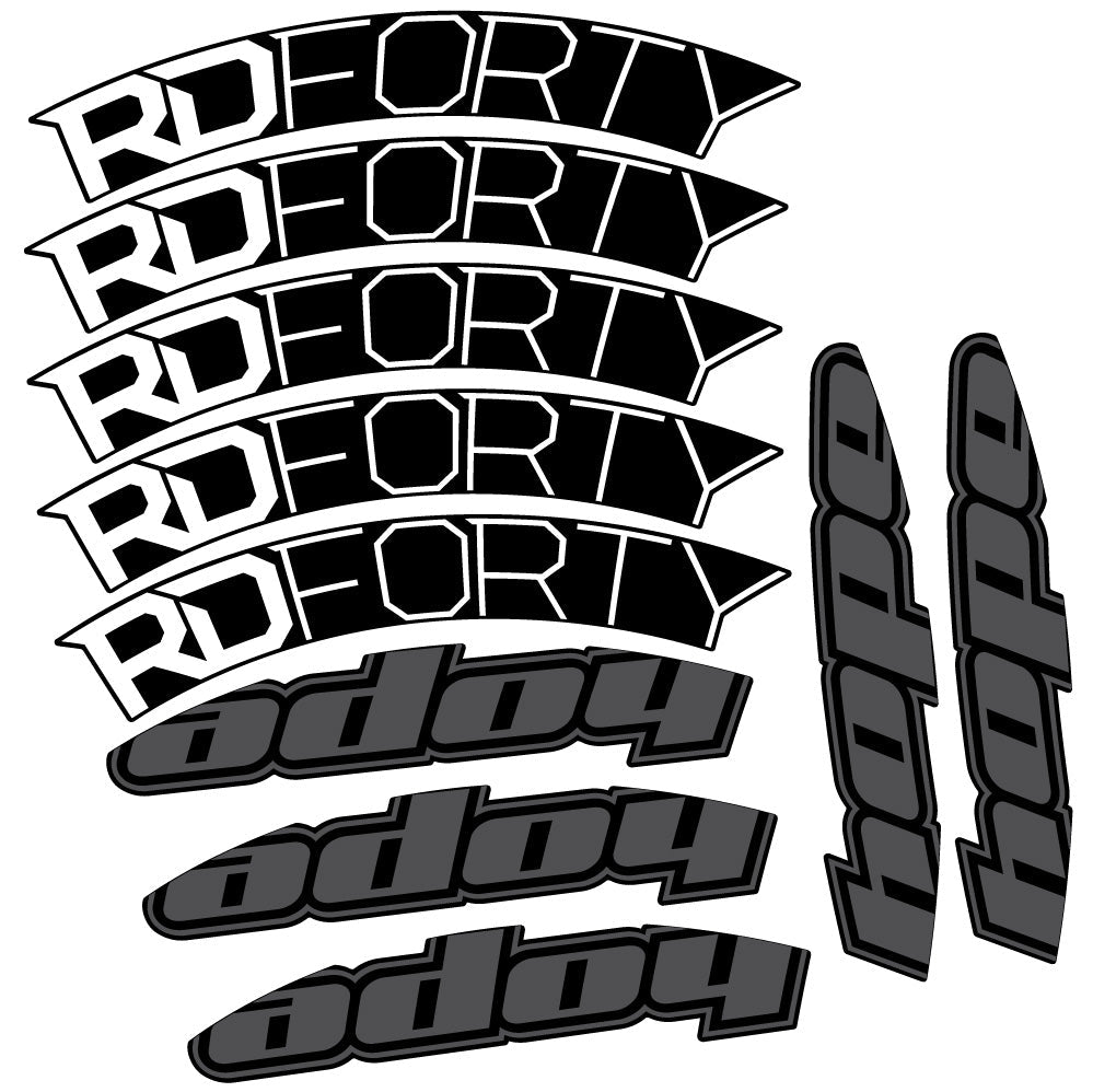 Stickers Hope RD Forty 2020 compatibles Autocollants roues Route