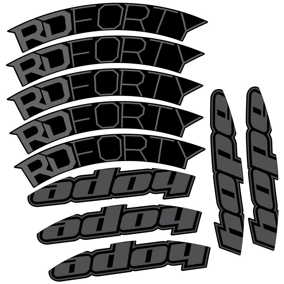 Stickers Hope RD Forty 2020 compatibles Autocollants roues Route
