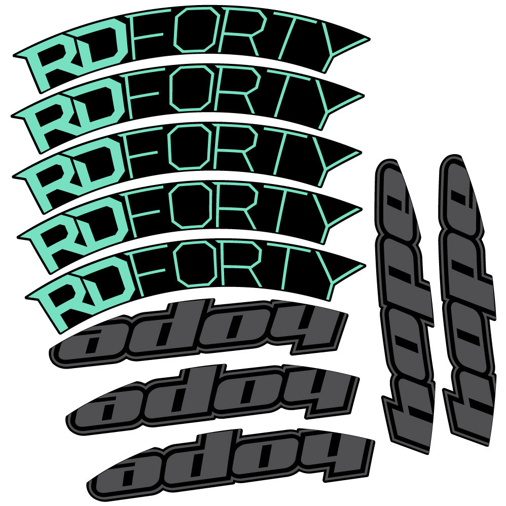 Stickers Hope RD Forty 2020 compatibles Autocollants roues Route