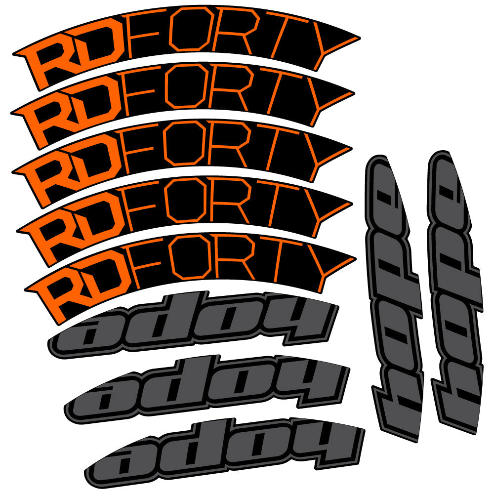 Stickers Hope RD Forty 2020 compatibles - Autocollants roue vélo route