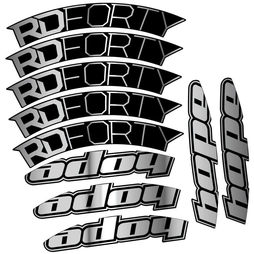 Stickers Hope RD Forty 2020 compatibles Autocollants roues Route