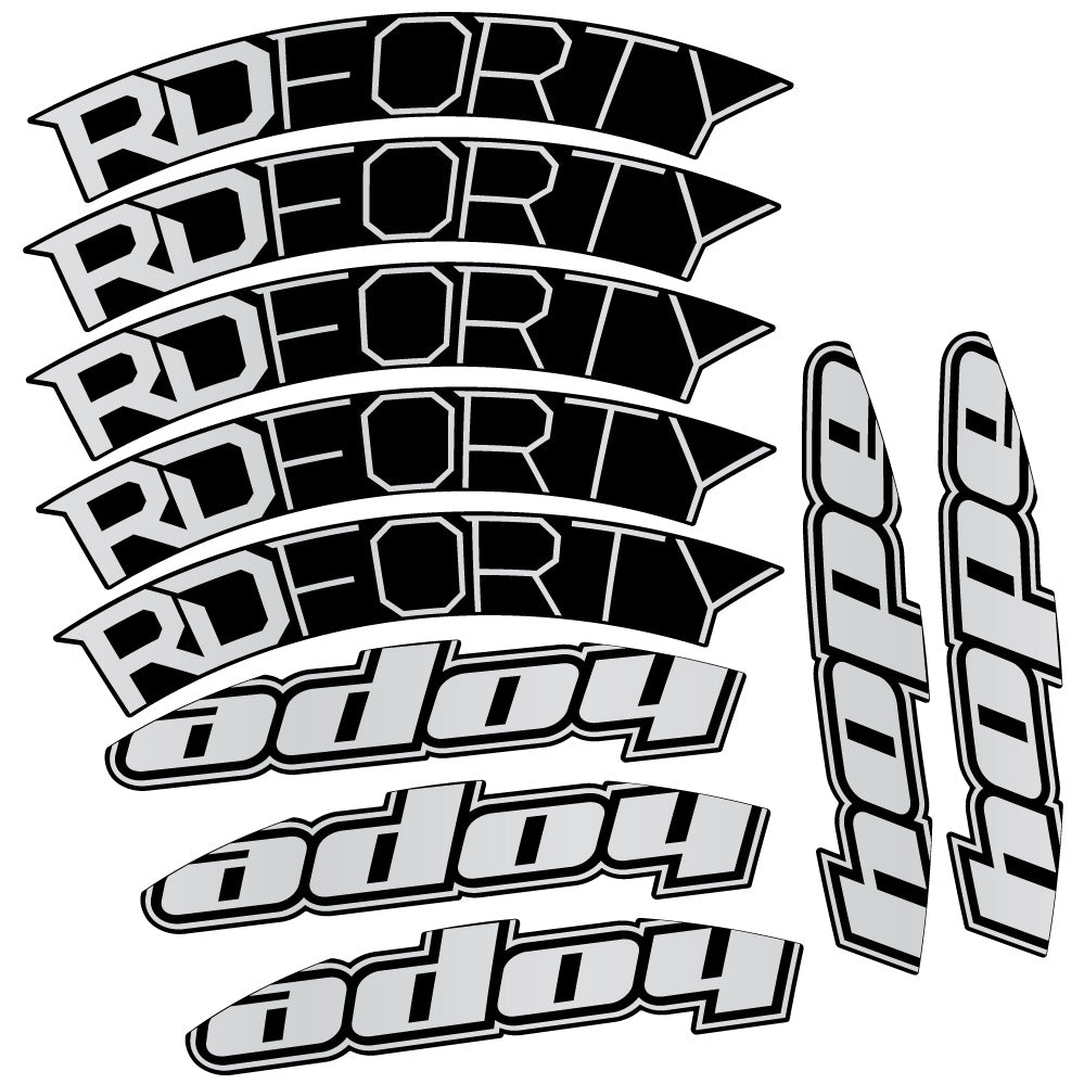 Stickers Hope RD Forty 2020 compatibles Autocollants roues Route