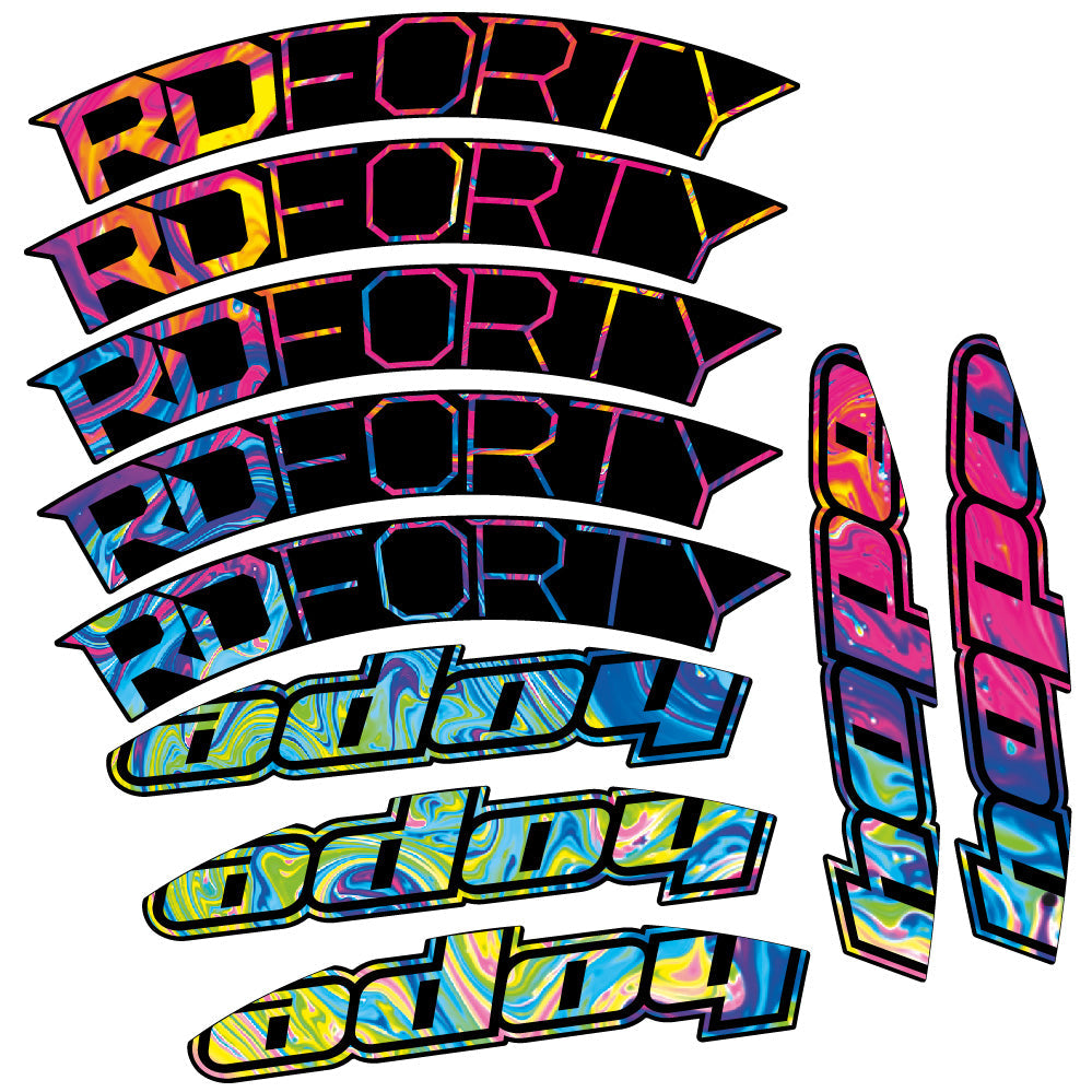 Stickers Hope RD Forty 2020 compatibles Autocollants roues Route