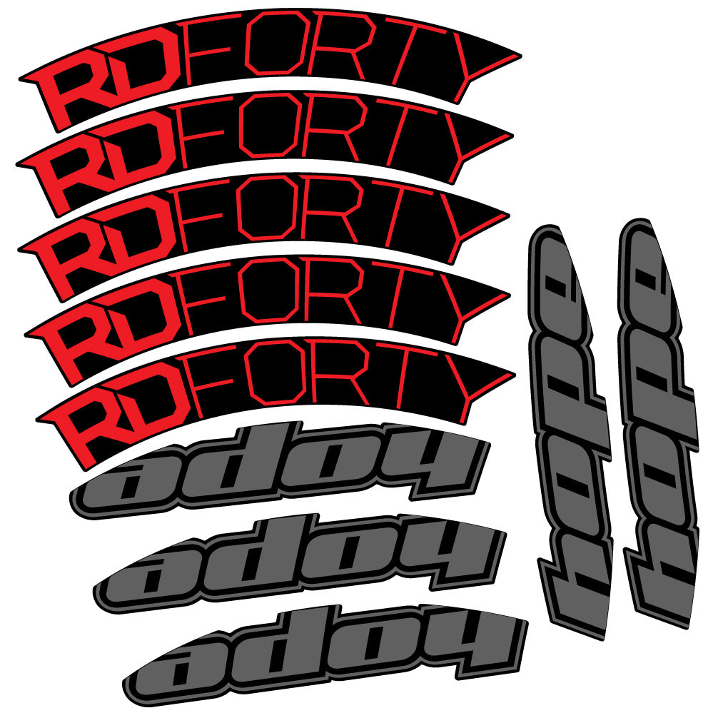 Stickers Hope RD Forty 2020 compatibles Autocollants roues Route