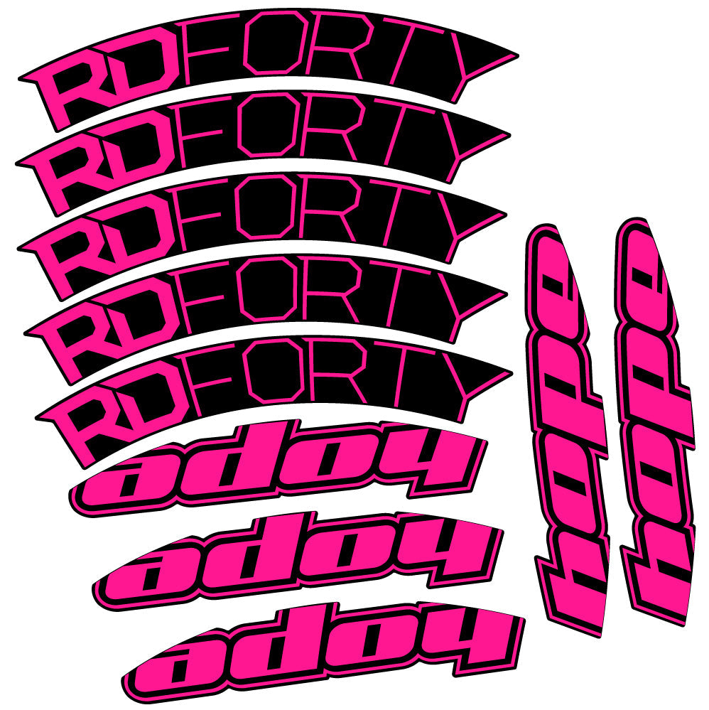 Stickers Hope RD Forty 2020 compatibles Autocollants roues Route